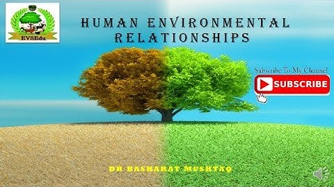 MAN AND ENVIRONMENT RELATIONSHIPS/ Environmental Science, Evs, BEVAE-181