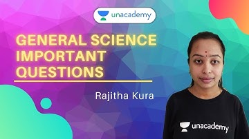 General Science Important Questions Part-4 | APPSC & TSPSC Exams | Rajitha Kura