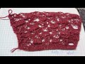 Puntos de crochet: NUDO SALOMÓN, punto espuma de mar.