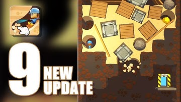 ⛑🔦Mine Rescue ! | New Update | Level 9-1 to 20 #minerescue #minegame #hypercasualgames #walkthrough