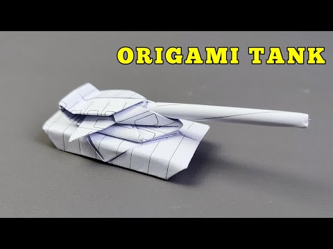 Origami Mobil Tank, Cara Membuat Mobil Tank Dari Kertas