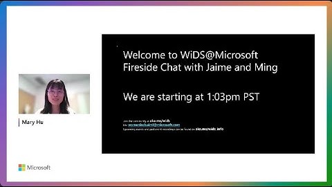 WiDS Fireside Chat with Jaime Teevan and Ming Ye