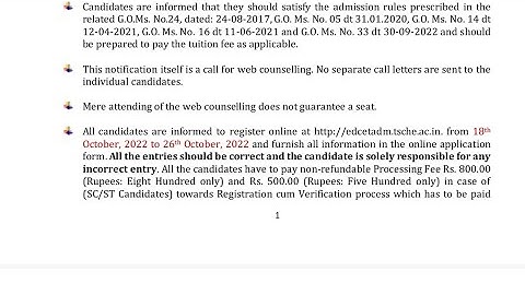 AP EDCET 2022 Counselling Dates