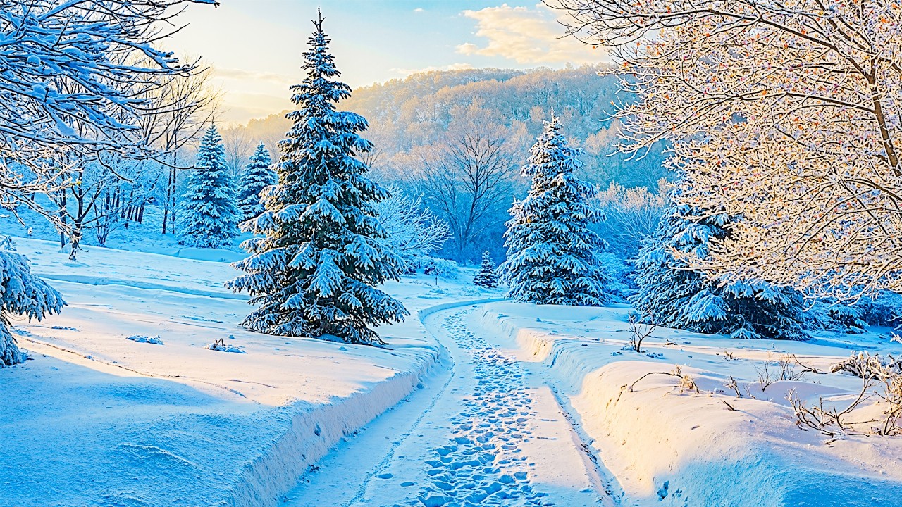 Первый снег февраля ~ Прекрасная зимняя музыка для глубокого расслабления и исцеления разума