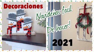 MANUALIDADES NAVIDEÑAS FÁCIL Y ECONÓMICAS PARA DECORAR 2021