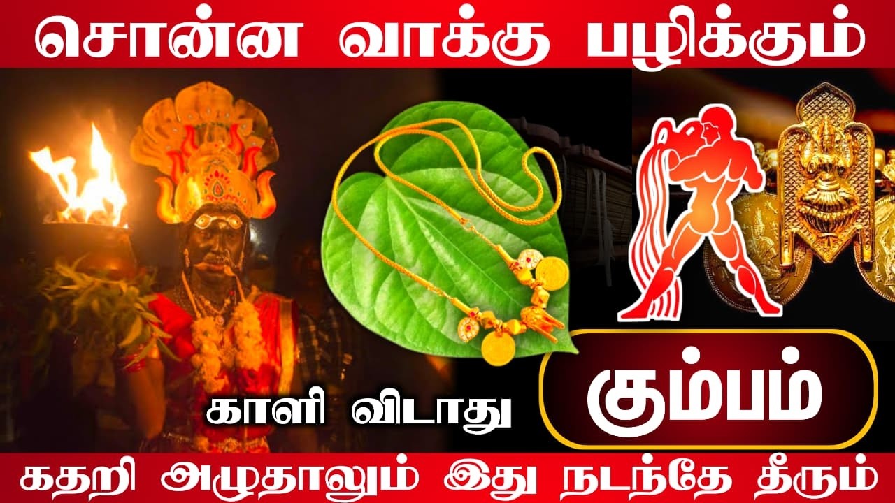 சொன்ன வாக்கு பழிக்கும் ! கும்பம் ! கதறி அழுதாலும் இது நடந்தே தீரும் ! kumbam rasi ! 2026 !