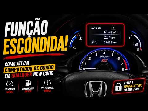 COMO POR COMPUTADOR DE BORDO NO NEW CIVIC G8 (atualizado 2026)
