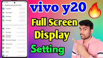 How To Full Screen Display On Vivo Y20 | Vivo Y20 Full Screen Display Setting