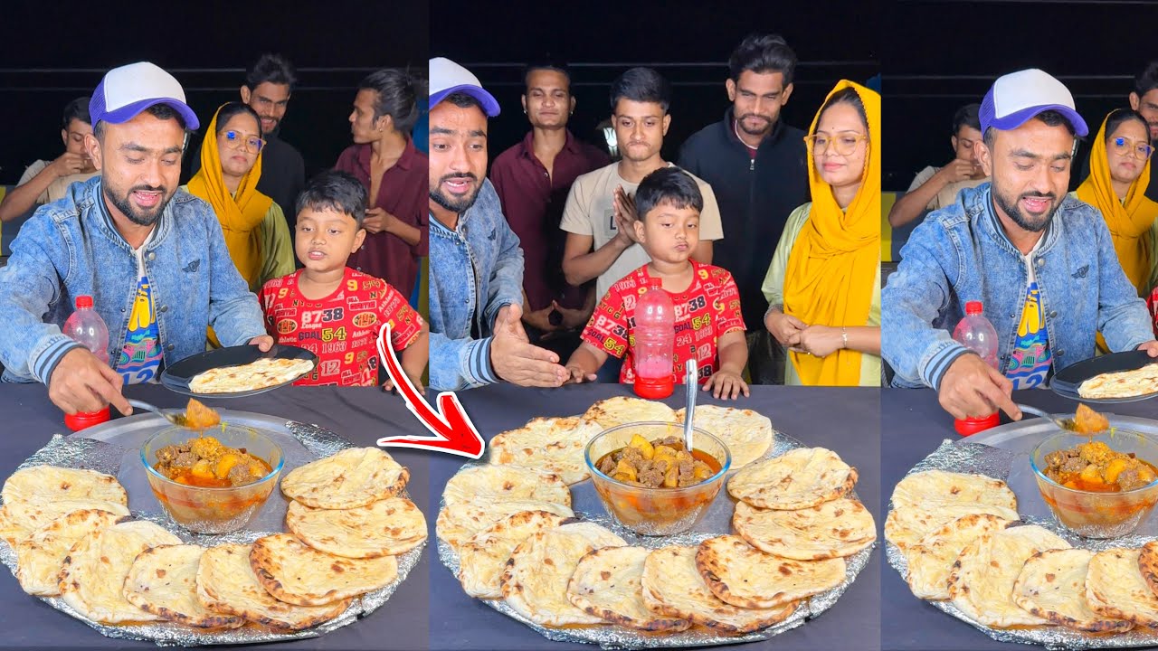 খাসির মাংস দিয়ে আলুর ঝোল আর তান্দুরী রুটি 😍 Funny Bottle Flip Challenge