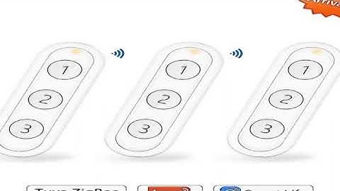 Tuya Smart Life ZigBee Smart Home Wireless Switch 3 Gangs Remote Control Hub Required Scen
