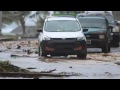 Fatu ma Futi – Main Road covered with sea water and debris