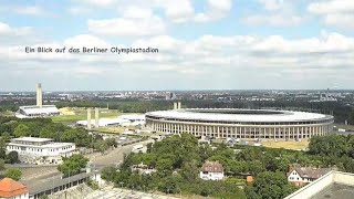Live - Blick vom Corbusierhaus Berlin auf das Olympiastadion