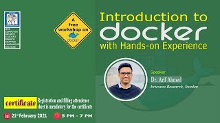 Workshop on Introduction  to Docker  with Hands on Experience