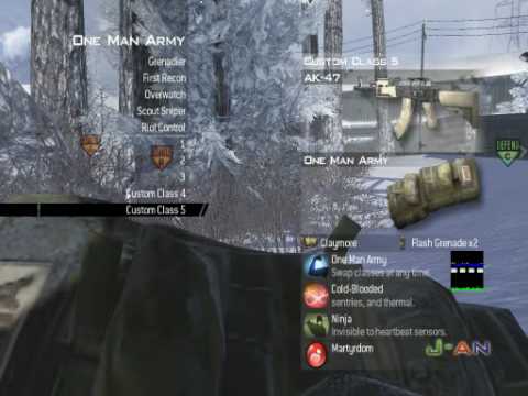 Modern Warfare 2 One Man Army Perk Hd Youtube