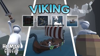 Celebrity Human Fall Flat - Viking Level Walkthrough & Unlock All Achievements Profile
