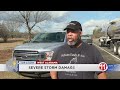 Severe storm damage in Emelle, Ala