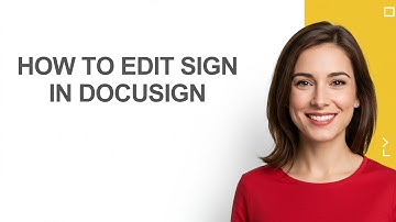 How to Edit Sign In Docusign - AshleyHowTo