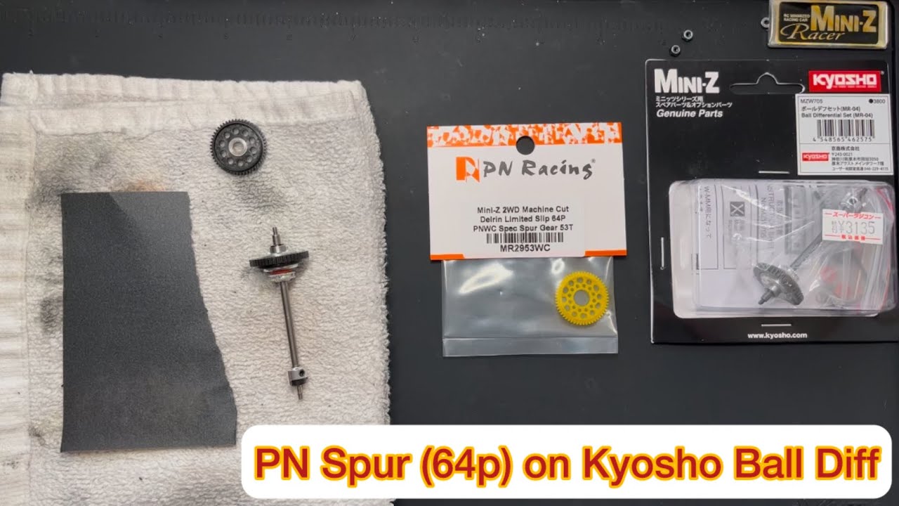 How To Video: PN Spur (64-pitch) on Kyosho Ball Diff #miniz - YouTube