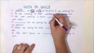 Simple Past Or Past Continuous Tense When-While