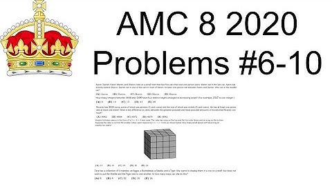 AMC 8 2020 Problems #6-10 | Logical Thinking and Complementary Counting