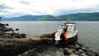 Телецкое озеро. Часть первая. Град по дороге. Аренда катера. Altai Republic. 2017