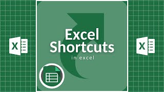 Excel Shortcuts In Excel 