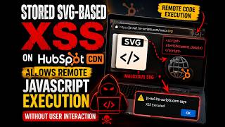 Stored SVG-Based XSS , website Allows Remote JavaScript Execution Without User Interaction