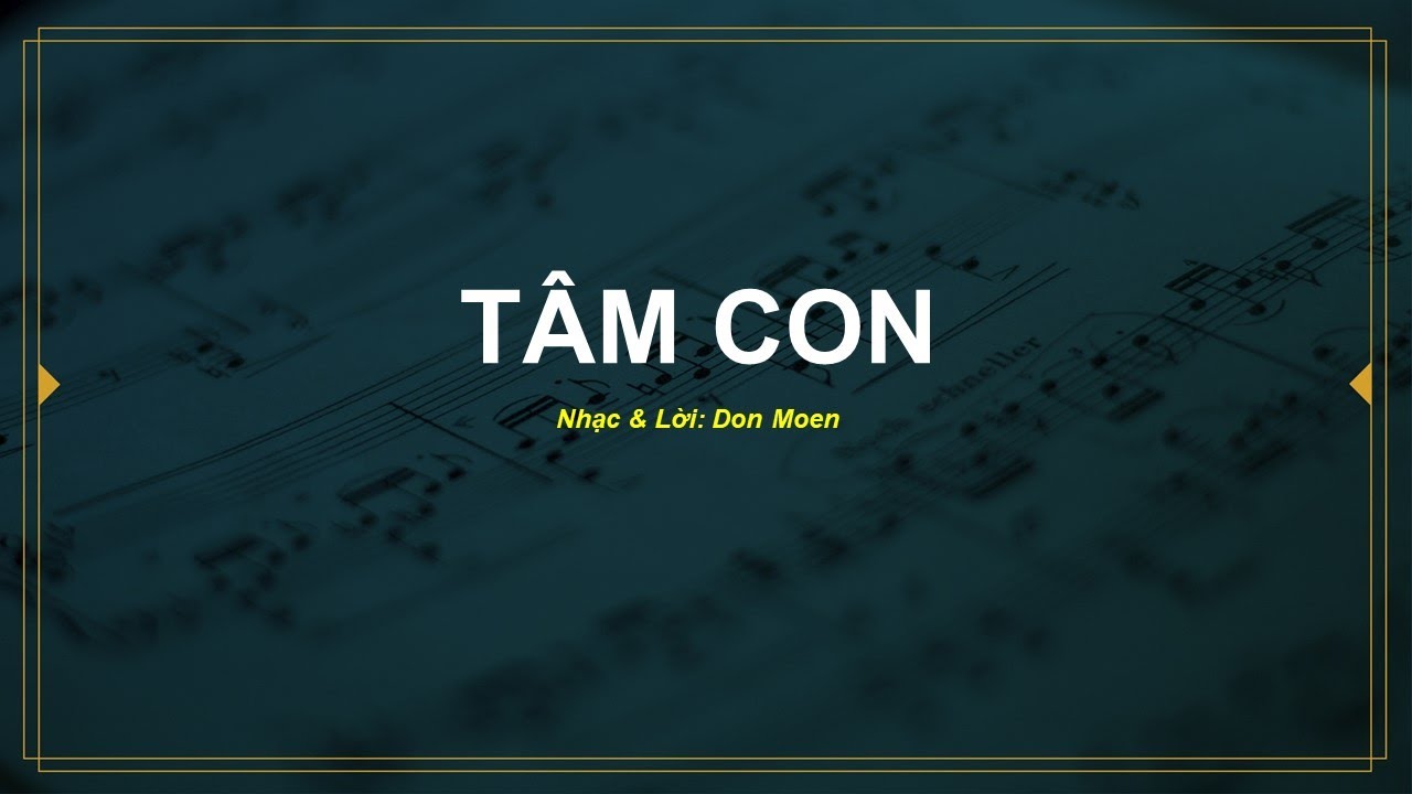 VOCAL - Tâm Con - Tôn Vinh Chúa Hằng Hữu 096 - Karaoke Tin Lành