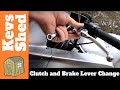 Replacing Motorcycle Clutch and Brake levers. 2003 Honda VFR800 VTEC
