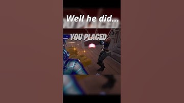 Dude just got an easy no scope on me in Fortnite...