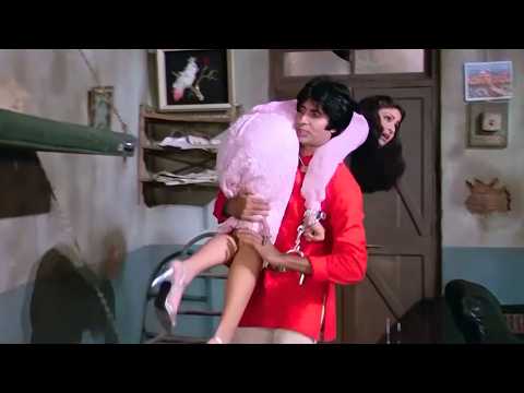 Tange Mat Hila Mere Ande Foot Jayenge - Amitabh Bachchan, Rati Agnihotri Comedy Scene - Coolie