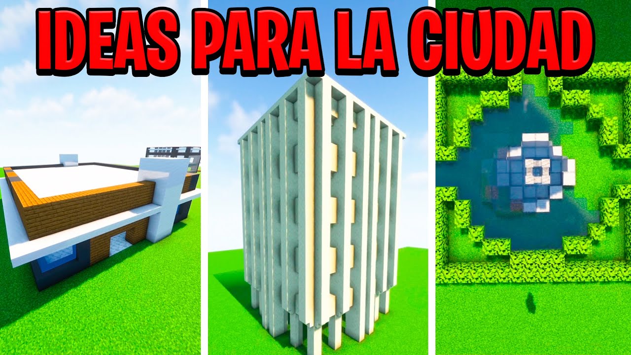 EDIFICIOS Y DECORACIONES | Ideas para nuestra ciudad de Minecraft #4 ...