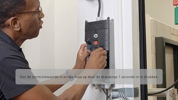 GfA TS971 Fijnafstelling adhv voorbeeld eindstand dicht