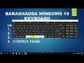 Barashadda windows 10  keyboard ka isticmaalkiisa  