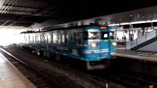【SETOUCHI TRAIN】JR山陽本線　普通列車115系岡山行　ｵｶD-07編成　岡山駅到着