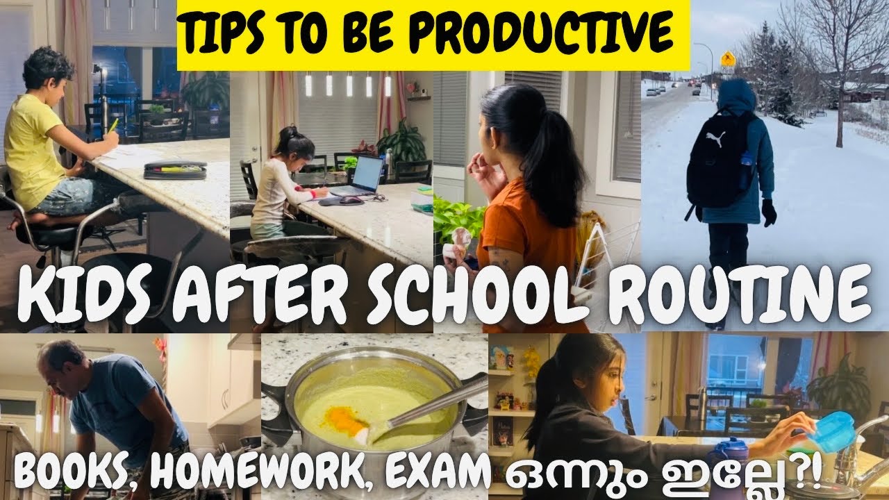 🏫Schoolൽ നിന്ന് വന്ന ശേഷം| Healthy Routines Daily Malayalam| #afterschool #routines #healthyeating