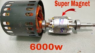 Amazing Technique off Electric 3 Phase Motor into a 180v Powerful Generator