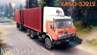 Spintires 2014 - КамАЗ-53212(Скачать модификацию (Download modification): http://www.worldofmods.ru/spin-tires/cars/2381-kamaz-53212.html Обзор модификации в виде трёхосного..., 2015-01-03T19:47:03.000Z)