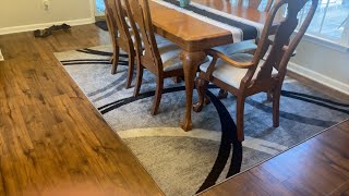 Rugshop Modern Wavy Circles Design Area Rug 6'6" x 9' Gray Review
