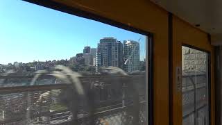 Sydney Trains T-Set (Tangara) - Wynyard to Milsons Point via Sydney Harbour Bridge (T1 North Shore)