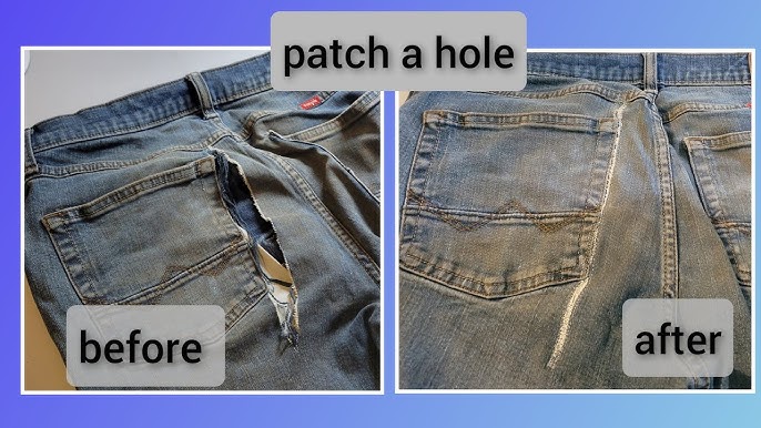 FIX Holes in Jeans in 5 Minutes or Less