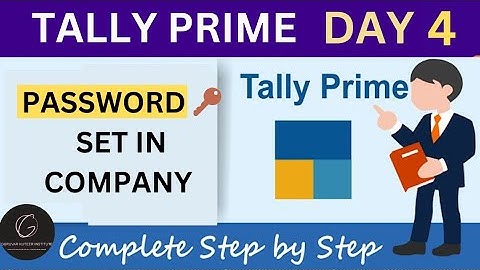 How to Set Password in Company on Tally Prime | Secure Your Company Data Easily#how#tally