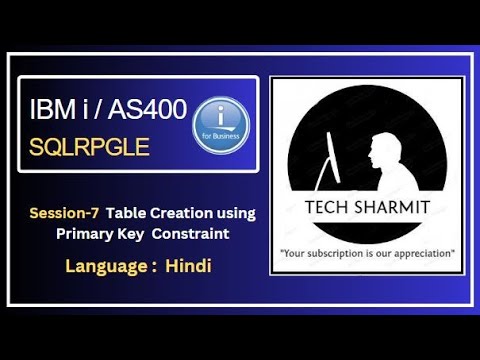 Primary key constraint in db2  | sqlrpgle in as400 |  sqlrpgle in ibmi | sqlrpgle | ibmi  training |