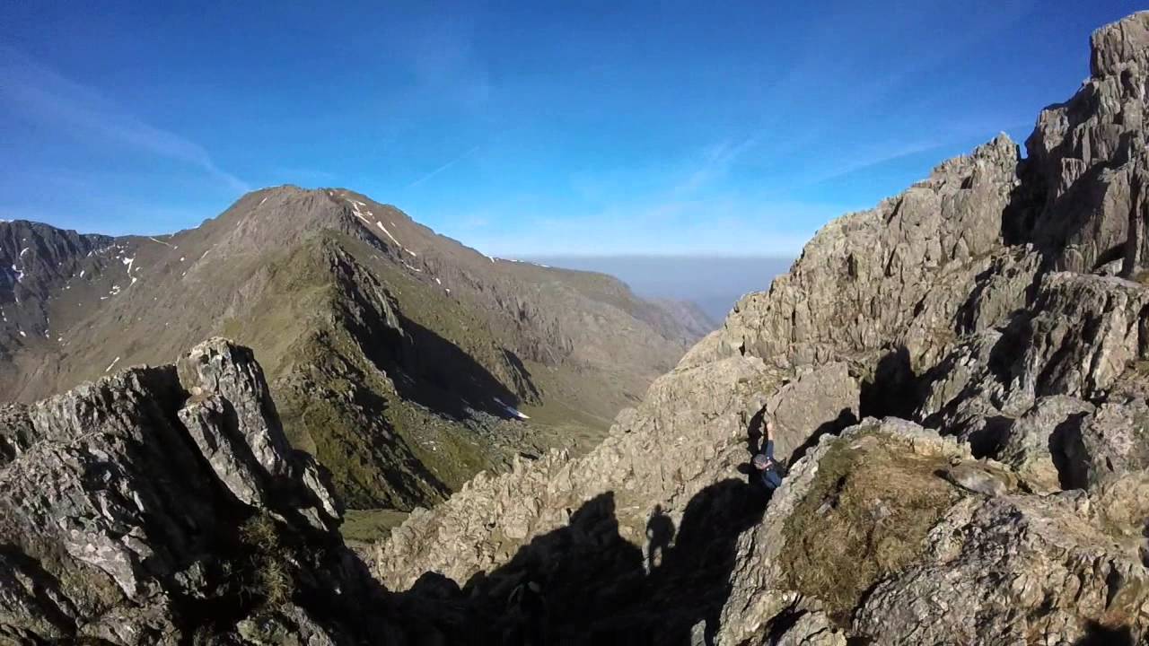 Crib Goch the knife edge pt 2 YouTube