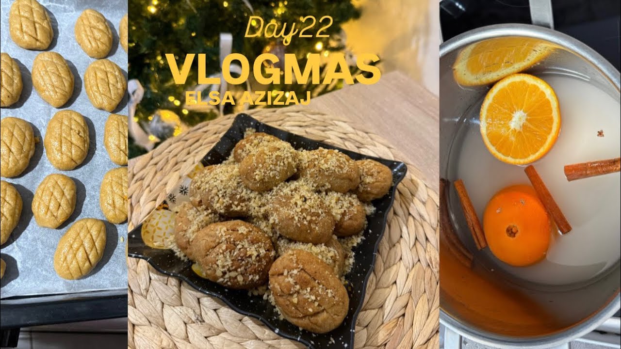 Bejm melomakarona!😍🤌🤤|VLOGMAS Day 22| Elsa Azizaj
