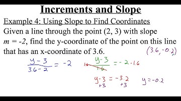 1.1.1 Increments and Slope