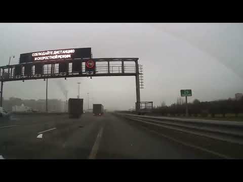 Driver Jumps Out of Broken Down Car Just Before Truck Hits It