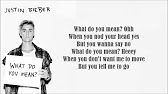 Justin Bieber What Do You Mean Lyrics Hd Youtube Justin Bieber What Do You Mean Lyrics Hd Youtube