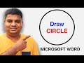 How To Draw Circle In Word (MICROSOFT)