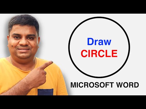 How To Draw Circle In Word (MICROSOFT)